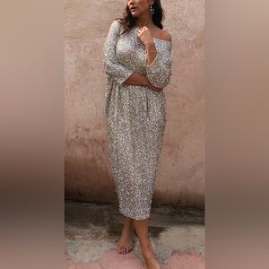 Sequin Jem Dress by Never Fully Dressed. Size L/XL worn once like new